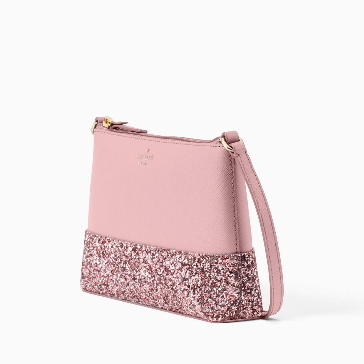 Kate Spade Rima Saffiano Leather Bucket Crossbody Bag, Dusty Peony