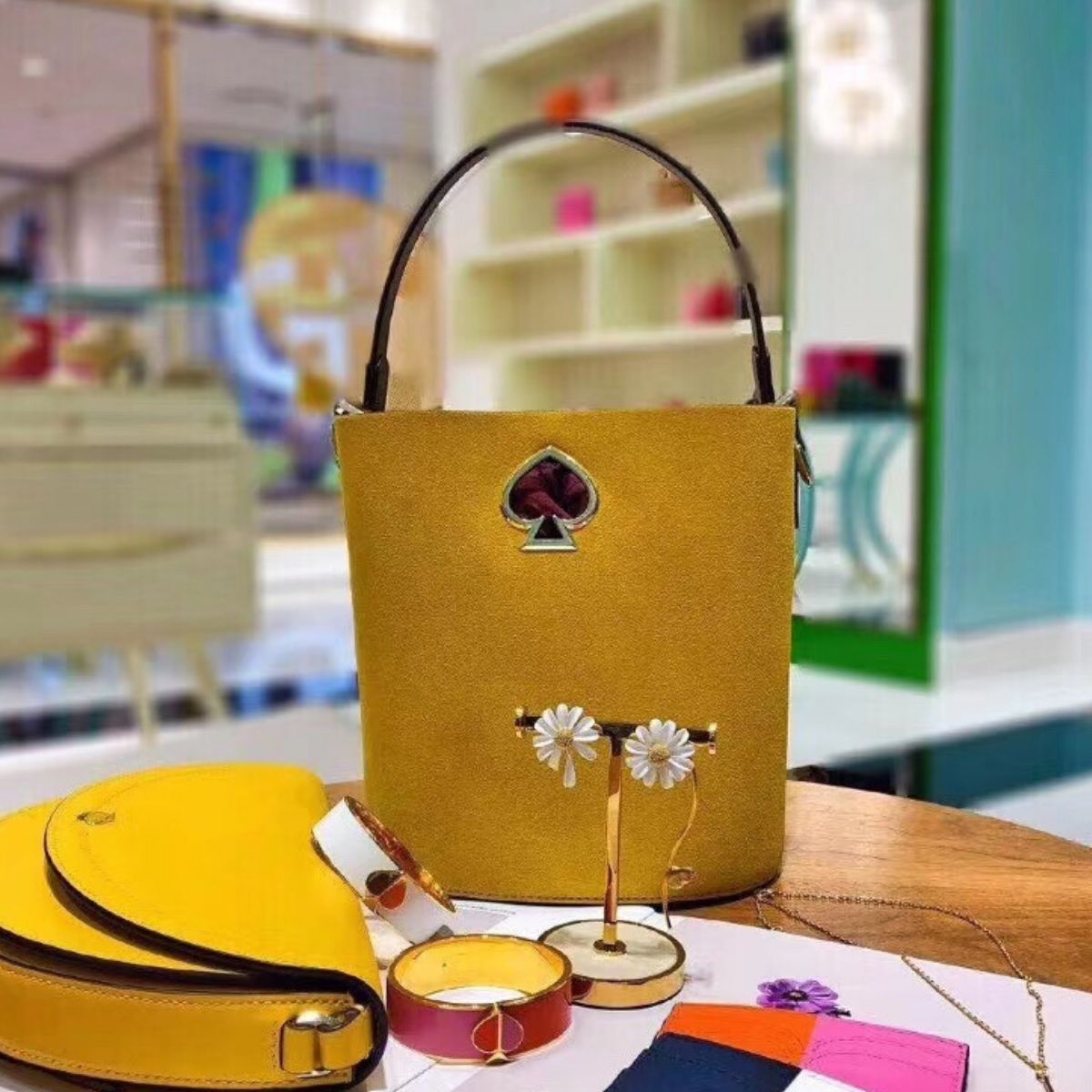 Mustard kate spade bag Clearance