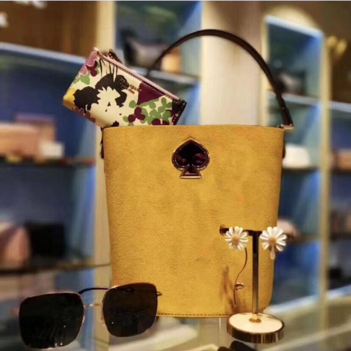 Kate spade sales suede purse