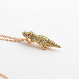 kate spade new york Swamped Pave Alligator Pendant Necklace-Seven Season