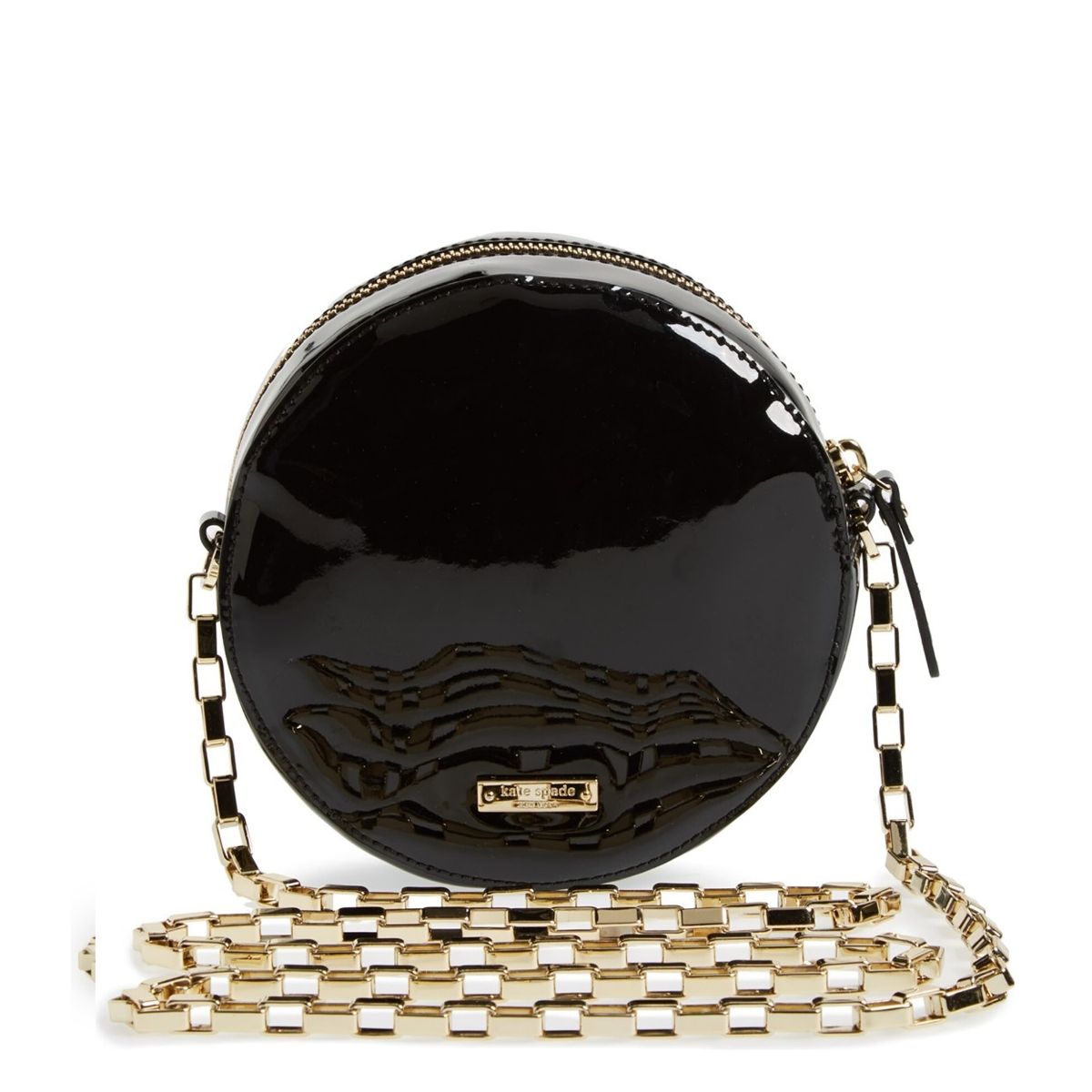 Kate Spade New York Black Leather Chain-linked Crossbody Bag
