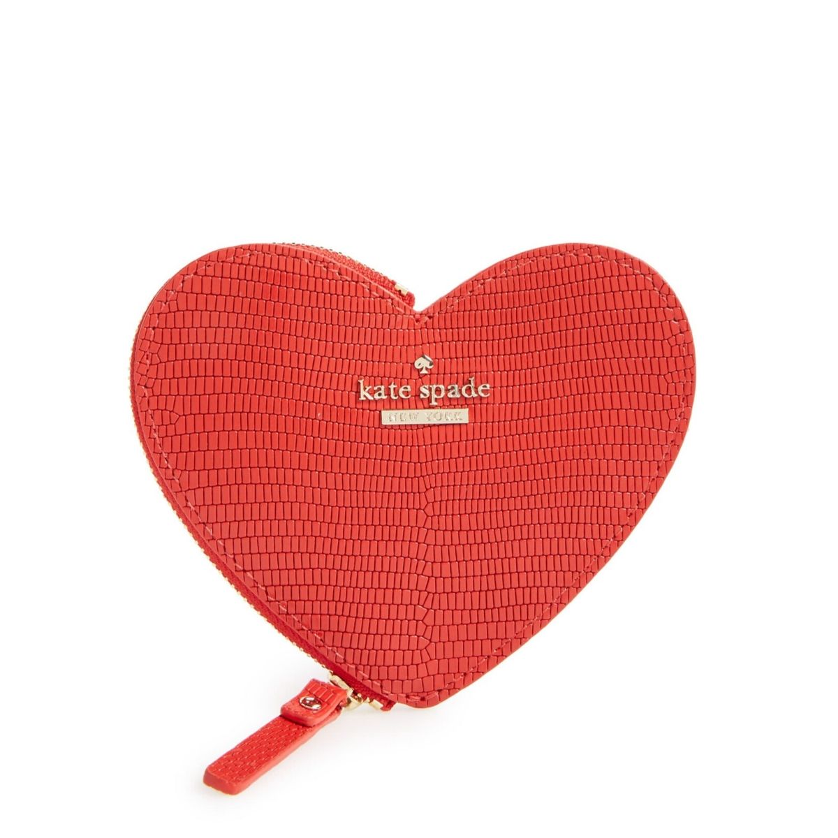 Red leather heart coin purse