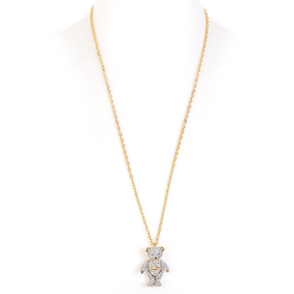 アクセサリー Vivienne Westwood TEDDY PENDANT Crystal Teddy Pendant Necklace - Seven Season