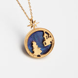 Alice in Wonderland Alice and Castle Necklace-Seven Season