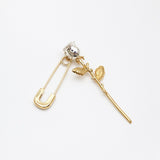 Ambush rose charm earring top