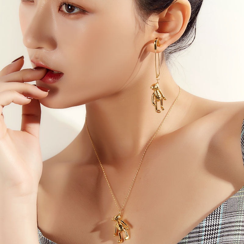 Teddy Bear Charm Earring Seven Season