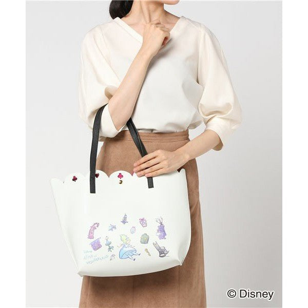 COLORS By Jennifer Sky Alice in Wonderland Ivory Tote Seven Season