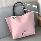 COLORS By Jennifer Sky Mickey Mouse and Minnie Mouse Tote Bag-Seven Season