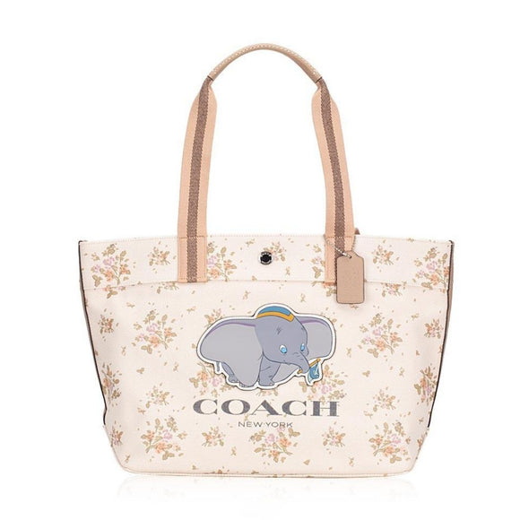 Coach Disney Dumbo Chalk Canvas Tote-Seven Season