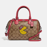 Coach Mini Bennett Satchel in Signature Canvas with Ms. PacMan-Seven Season