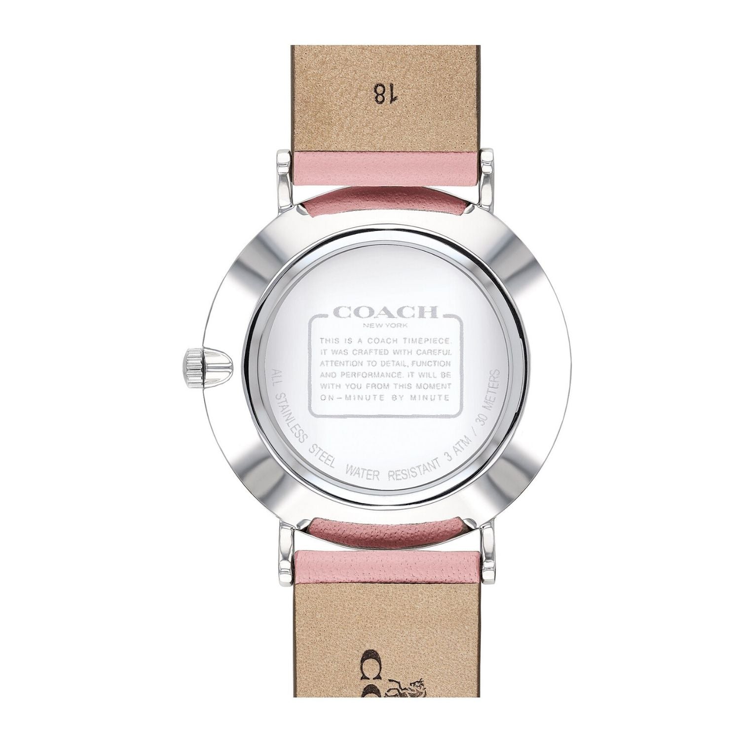 Perry Pink Leather Strap Heart Watch - Seven Season