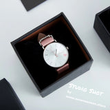 Coach Perry Pink Leather Strap Heart Watch-Seven Season