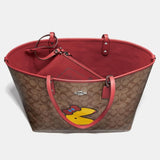 Coach Reversible City Tote in Signature Canvas with Ms. PacMan-Seven Season