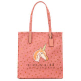 Coach Unicorn Star Print Canvas Tote-Seven Season
