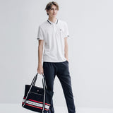 Fila Rib Knit Collar Casual White Polo-Seven Season