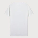 Fila Seaworld and Letter Print White T-Shirt-Seven Season