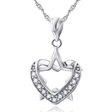 Star in Heart Pendant Necklace
