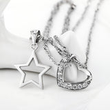 Star in Heart Pendant Necklace