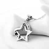 Star in Heart Pendant Necklace