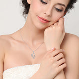 Two Hearts Together Pendant Necklace