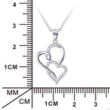 Two Hearts Together Pendant Necklace