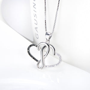 Intertwined Hearts Pendent Necklace
