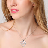Enchant Heart with a Tender Kiss Pendant Necklace - Seven Season