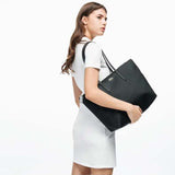 Lacoste Women’s L.12.12 Black Tote Bag-Seven Season