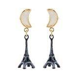 Les Néréides Eiffel Tower in the Moonlight Earrings-Seven Season