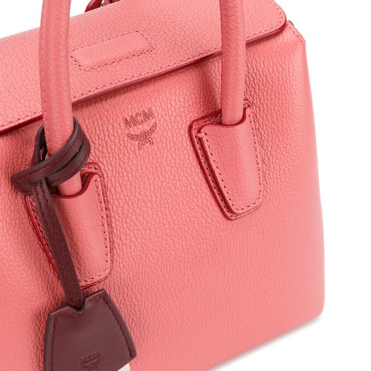 Coral on sale mcm bag