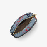 Michael Kors Canteen Embroidered Denim Crossbody Bag-Seven Season