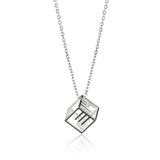 Seven Season Morse Code "I Love U" Cubic 3D-Printed Pendant Necklace