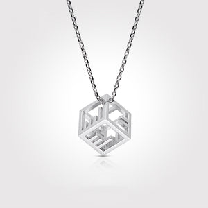 Seven Season Morse Code "I Love U" Cubic 3D-Printed Pendant Necklace