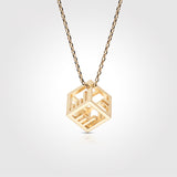 Seven Season Morse Code "I Love U" Cubic 3D-Printed Pendant Necklace