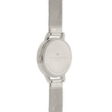 Olivia Burton 3D Anemone Midi Dial Silver Mesh Watch -Seven Season