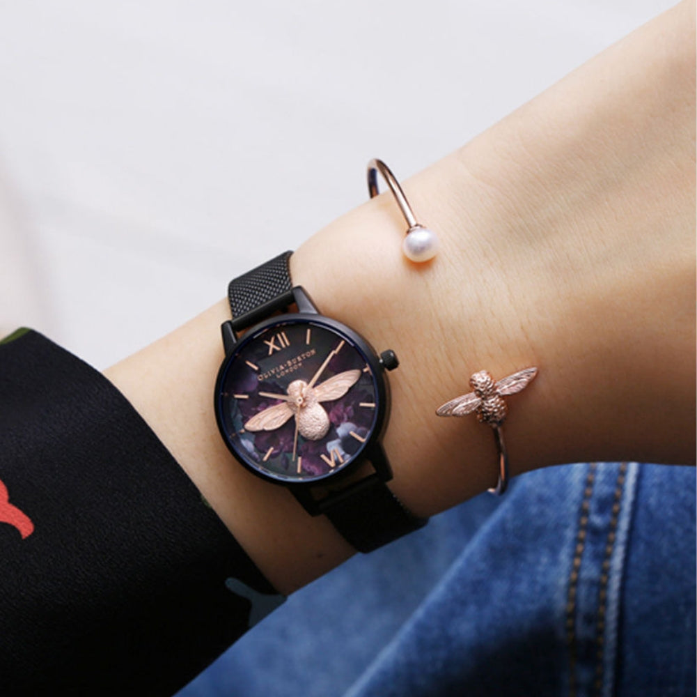 Olivia burton after dark mesh watch online