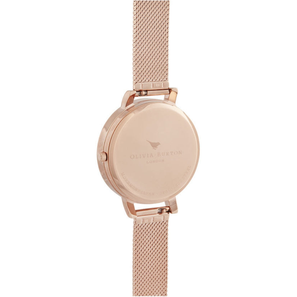 Olivia burton big dial rose gold watch shop