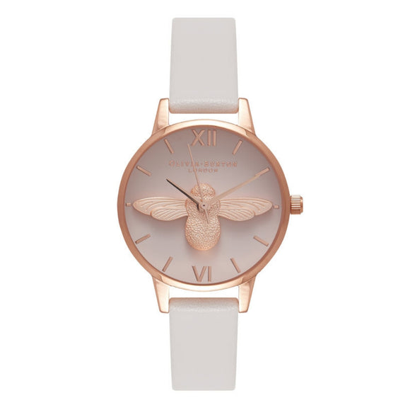 Olivia Burton 3D Bee Blush Dial Blush and Rose Gold Watch-Seven Season