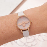 Olivia Burton 3D Bee Blush Dial Blush and Rose Gold Watch-Seven Season