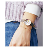 Olivia Burton 3D Bee and Ball Silver and Rose Gold Chain Bracelet -Seven Season