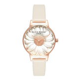 Olivia Burton 3D Daisy Midi Dial Vegan Nude and Rose Gold Watch-Seven Season