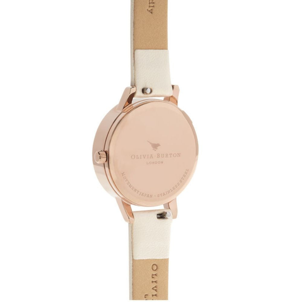 3D Daisy Midi Dial Vegan Nude and Rose Gold Watch - Seven Season