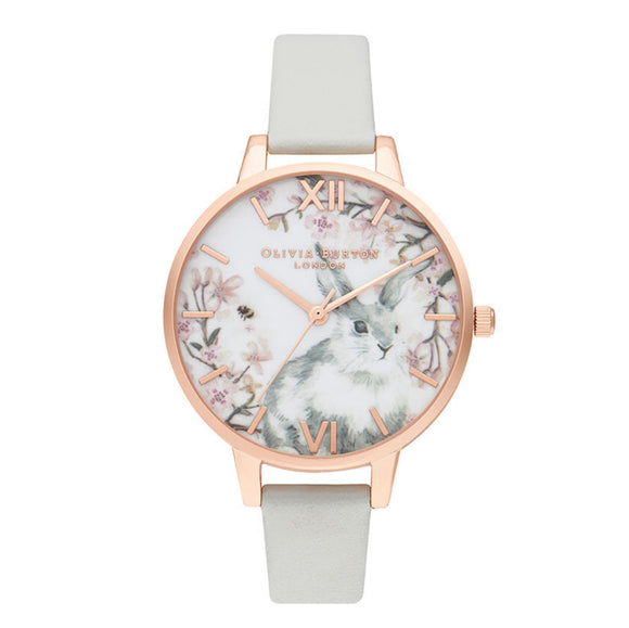 Olivia Burton Bunny Demi Dial Vegan Grey and Rose Gold Watch-Seven Season