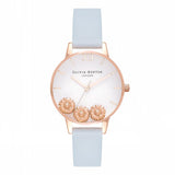 Olivia Burton Dancing Daisy Midi Dial Chalk Blue and Rose Gold Watch-Seven Season