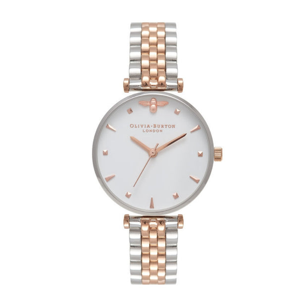 Olivia burton queen bee rose gold mesh watch cheap