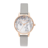 Olivia Burton Snow Globe Winter Bunny Midi Dial Grey and Rose Gold Watch-Seven Season