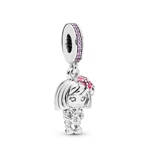 Pandora Chinese Flower Girl Charm-Seven Season
