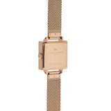 Seven Season 3D Bee Square Dial Midnight and Rose Gold Mesh Watch