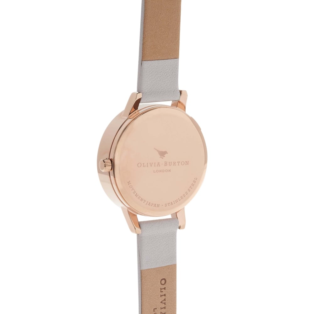 3D Daisy Midi Dial Grey and Rose Gold Watch - Seven Season