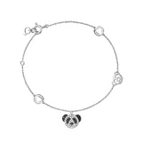 Seven Season Adorable Panda Diamond Accent Chain Bracelet